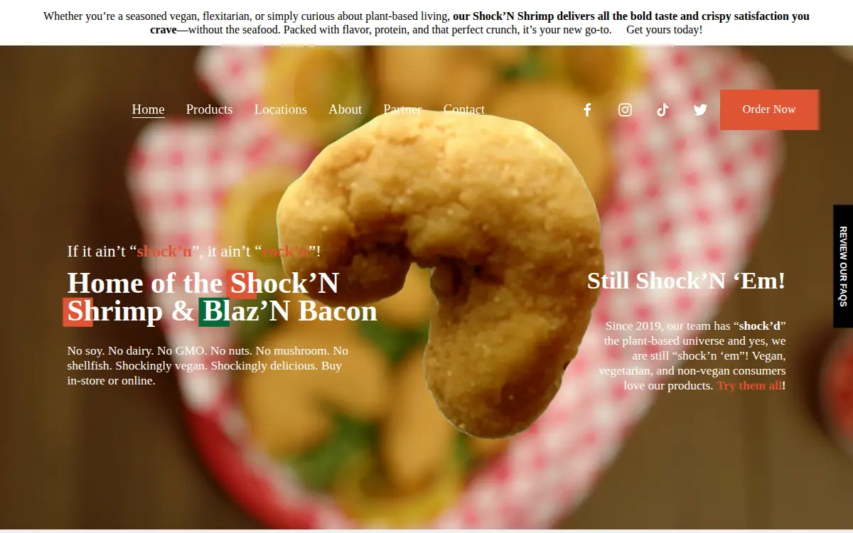 Homepage of Good2go Veggie, LLC