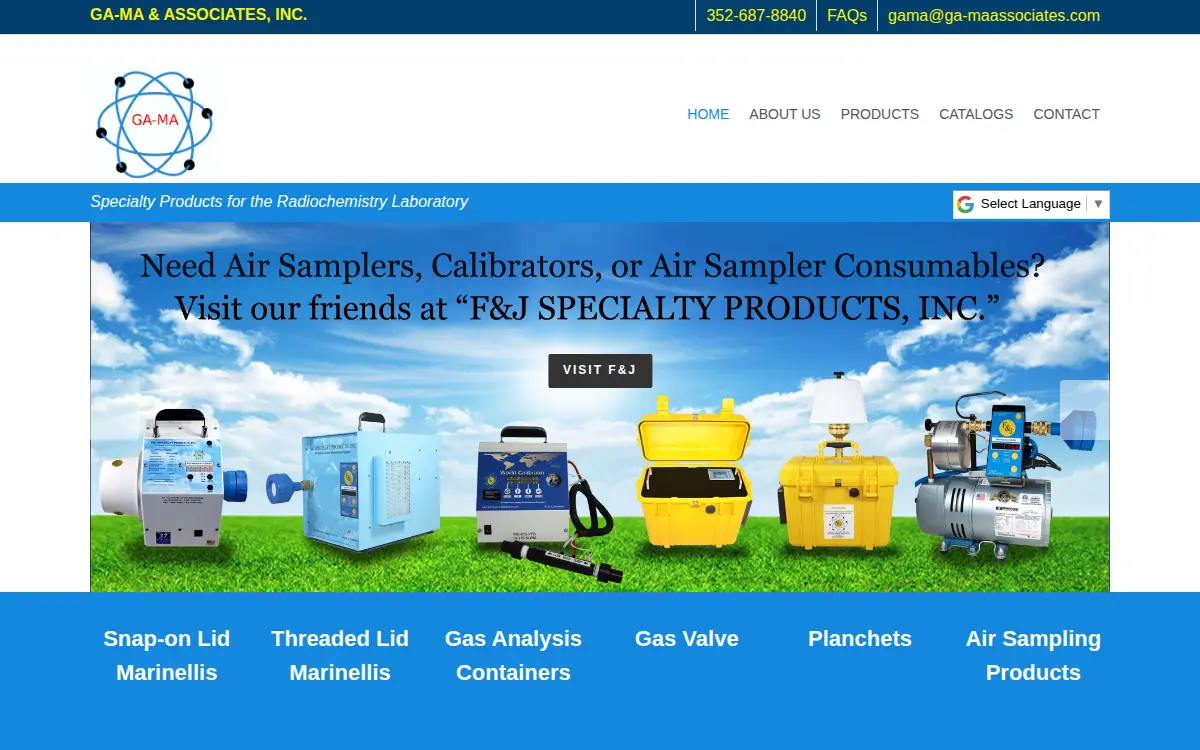 Homepage of Ga-ma & Associates, INC