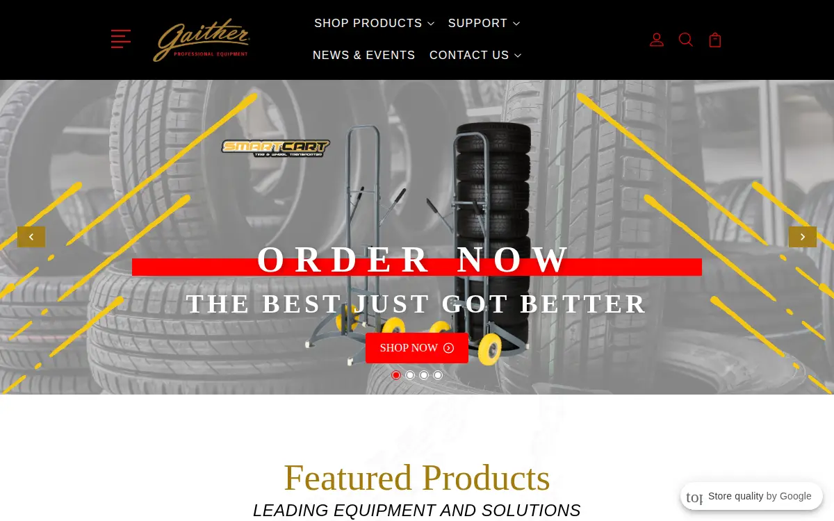 Homepage of Gaither Tool CO.