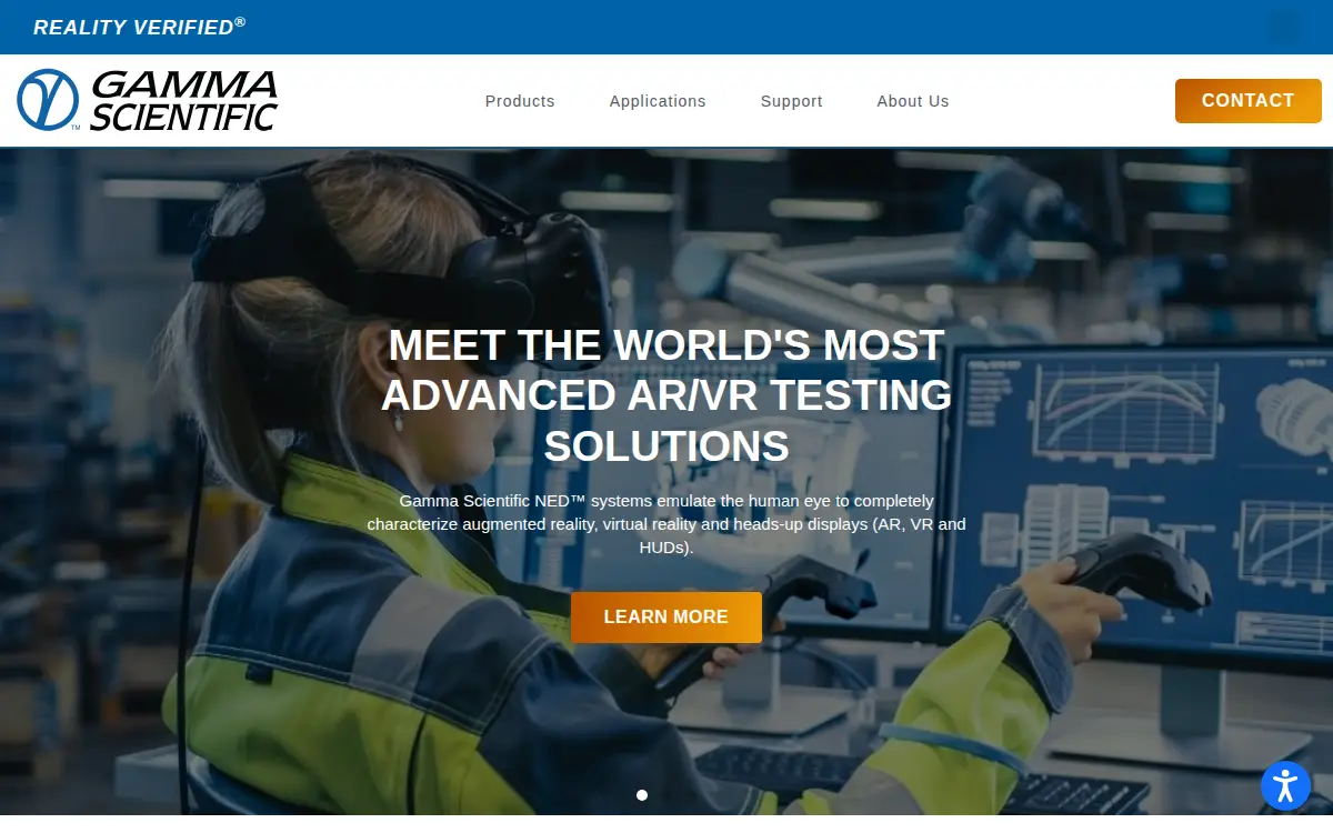 Homepage of Gamma Scientific INC