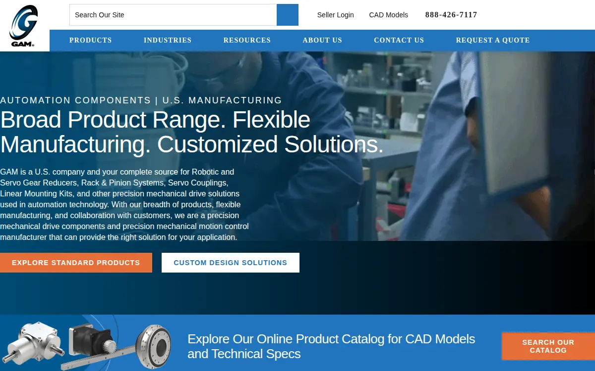 Homepage of Gam Enterprises, LLC