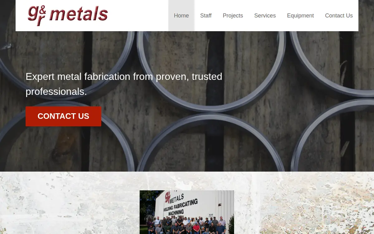 Homepage of Machine and Fabrication Specialists, INC.