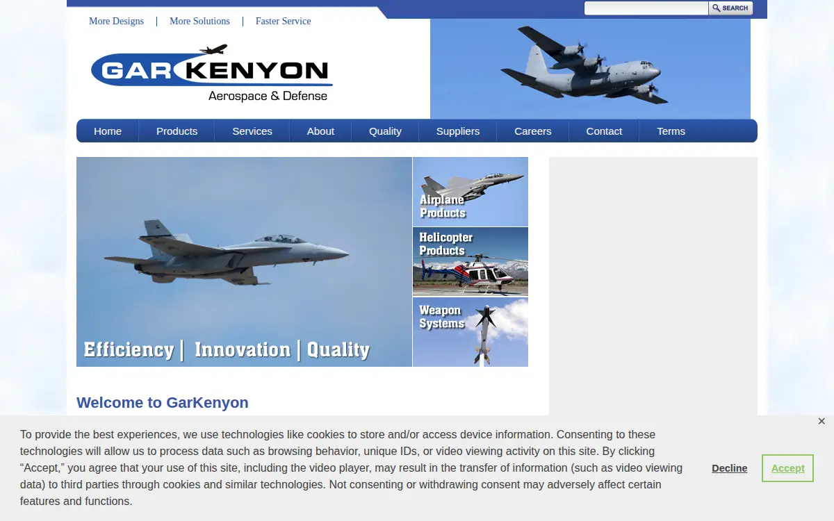Homepage of Saf Industries LLC