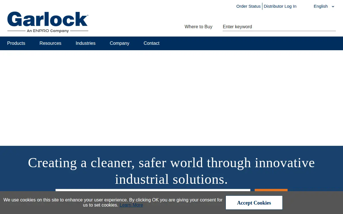 Homepage of Garlock Sealing Technologies LLC