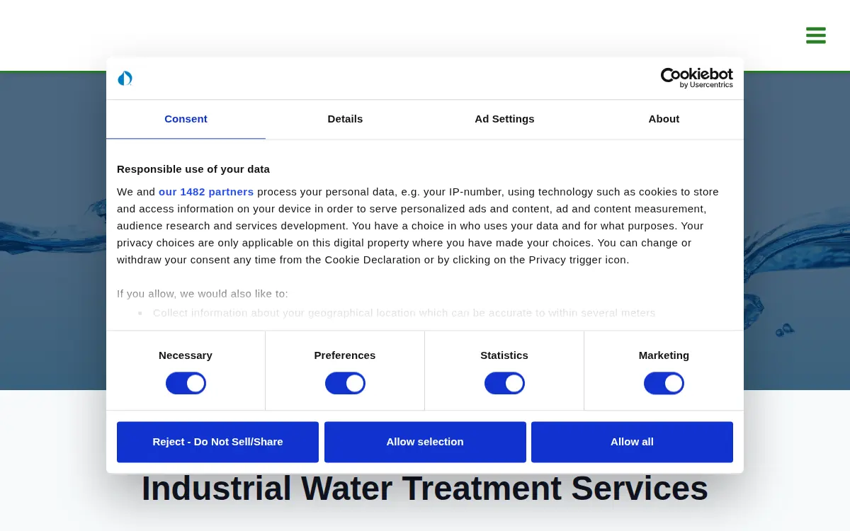 Homepage of Garratt-callahan Company