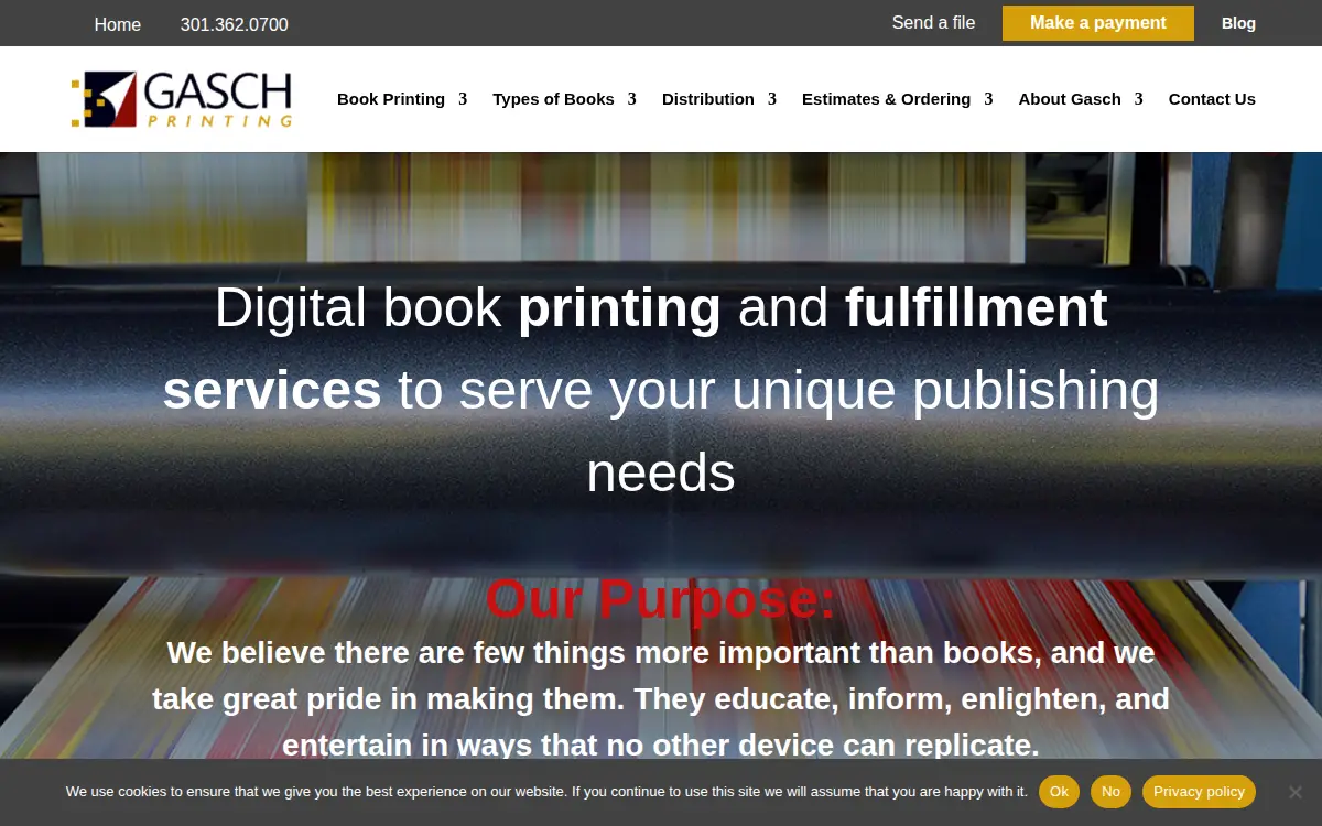 Homepage of Gasch Printing INC
