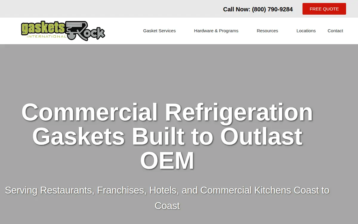 Homepage of Gaskets Rock International, INC.