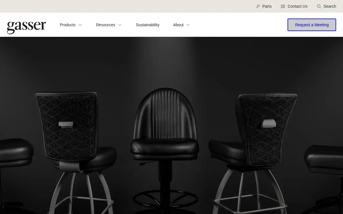 Homepage of Gasser Chair CO INC