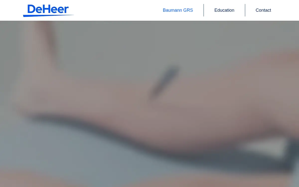 Homepage of Deheer Orthopedics LLC
