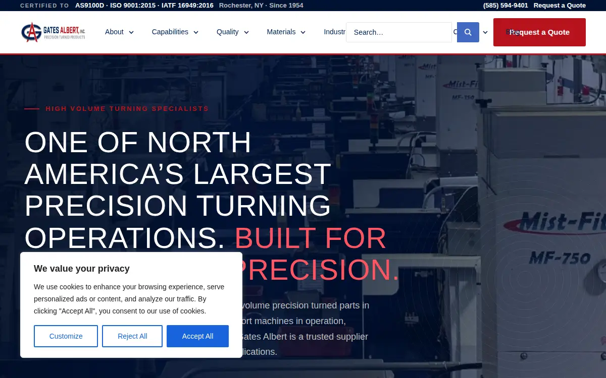 Homepage of Gates Albert, INC.