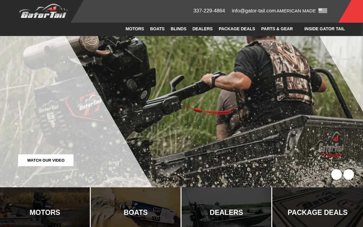 Homepage of Gator Tail LLC