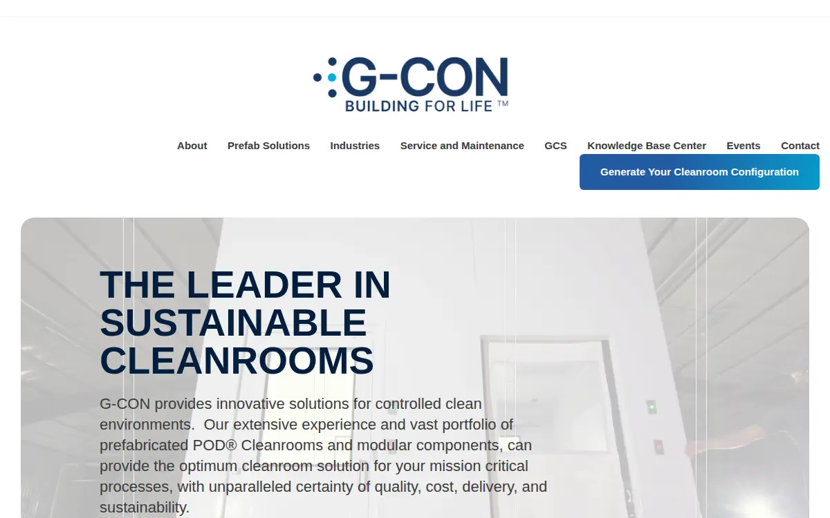 Homepage of G-con Manufacturing, INC.