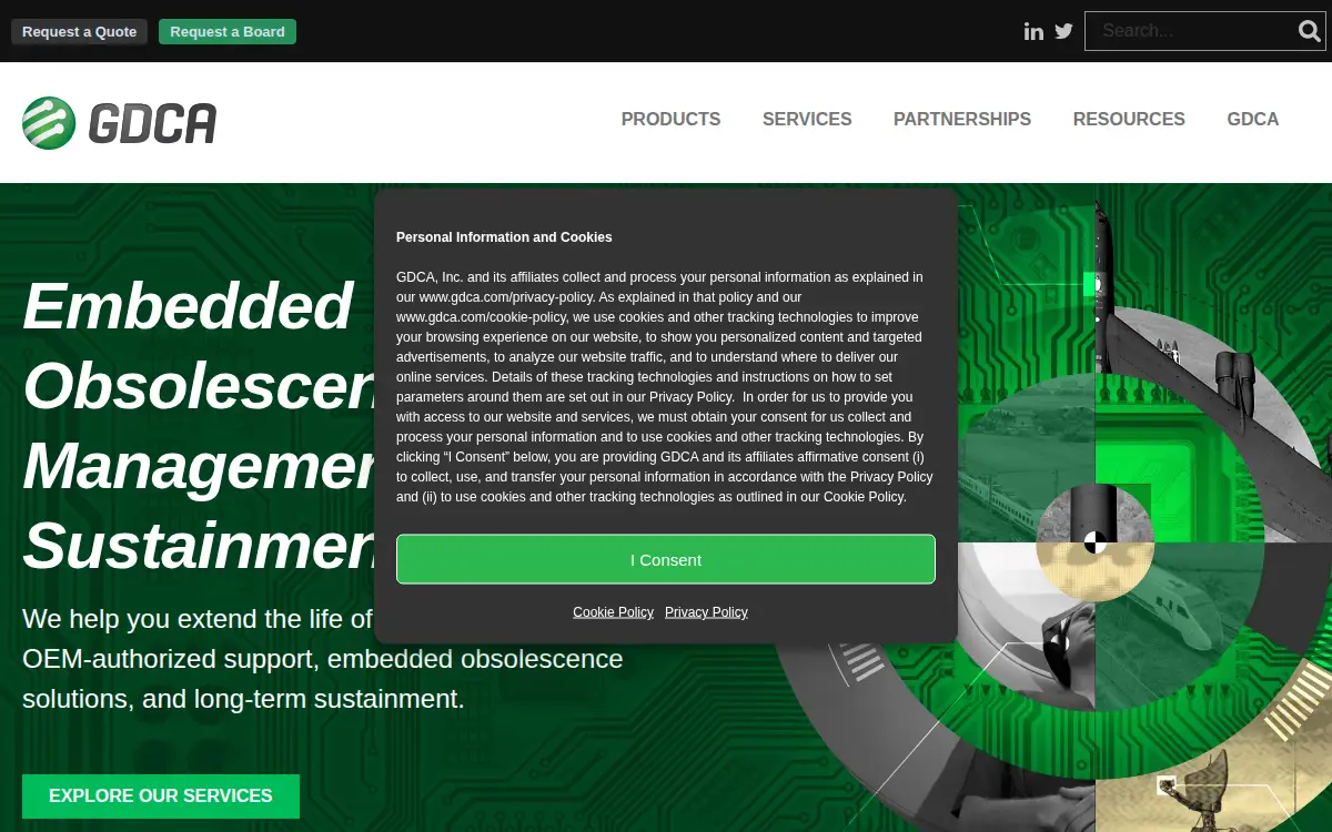 Homepage of Gdca, INC.
