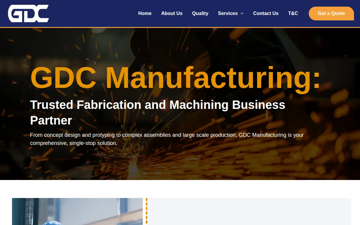 Homepage of Gdc Mfg LLC