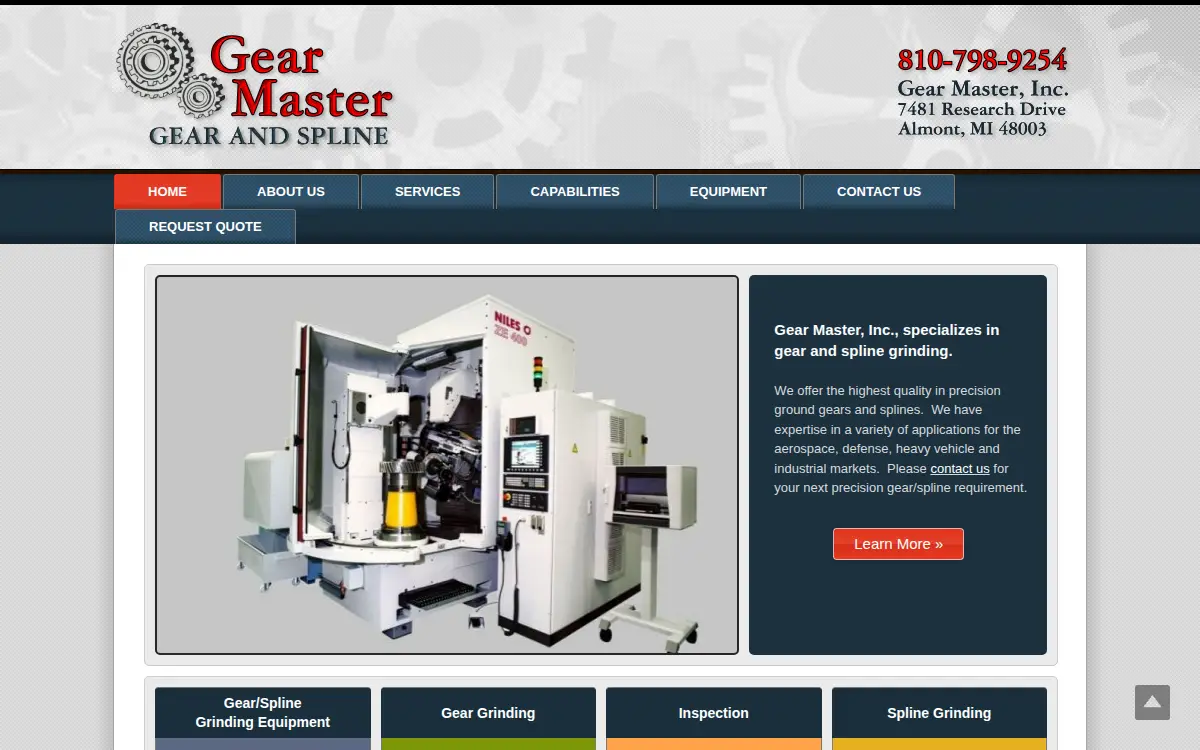 Homepage of Gear Master INC