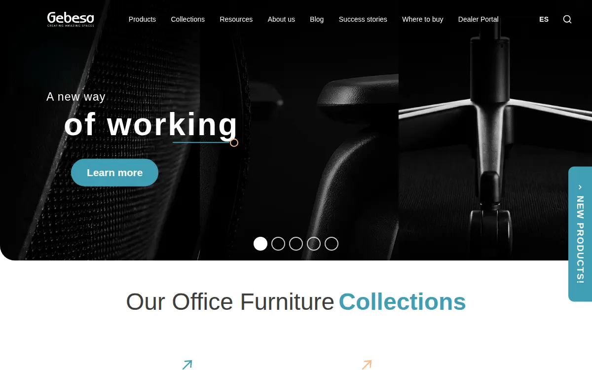 Homepage of Gebesa, LLC