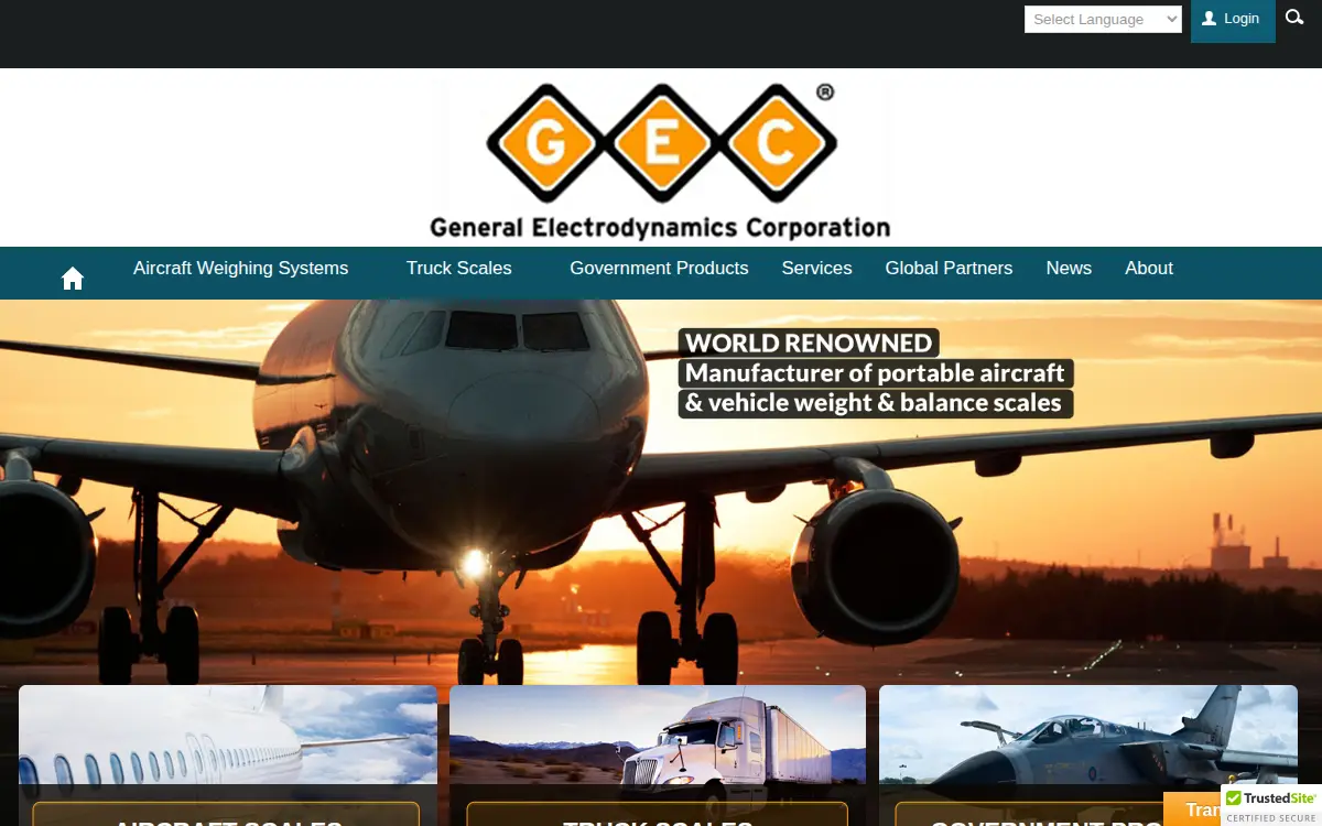 Homepage of General Electrodynamics Corporation