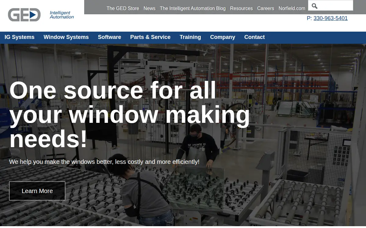 Homepage of Ged Integrated Solutions, INC