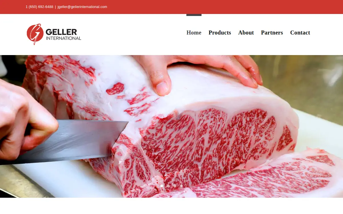 Homepage of Geller International, INC.