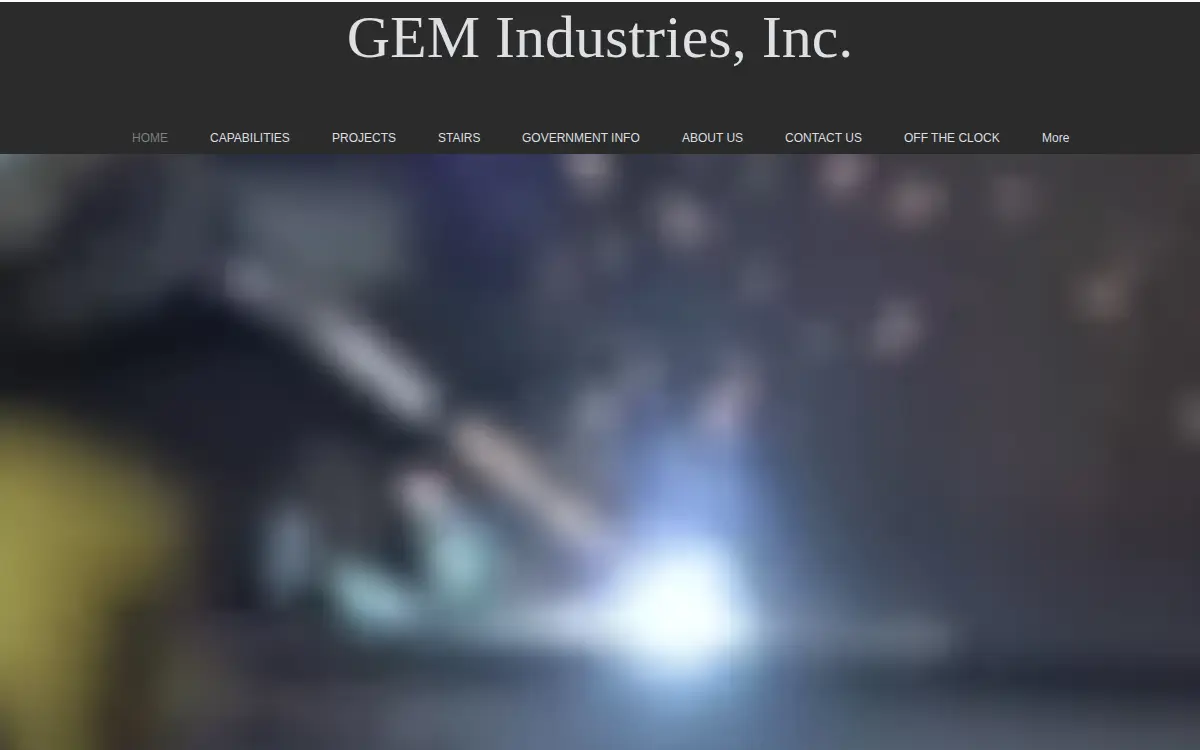 Homepage of Gem Industries, INC