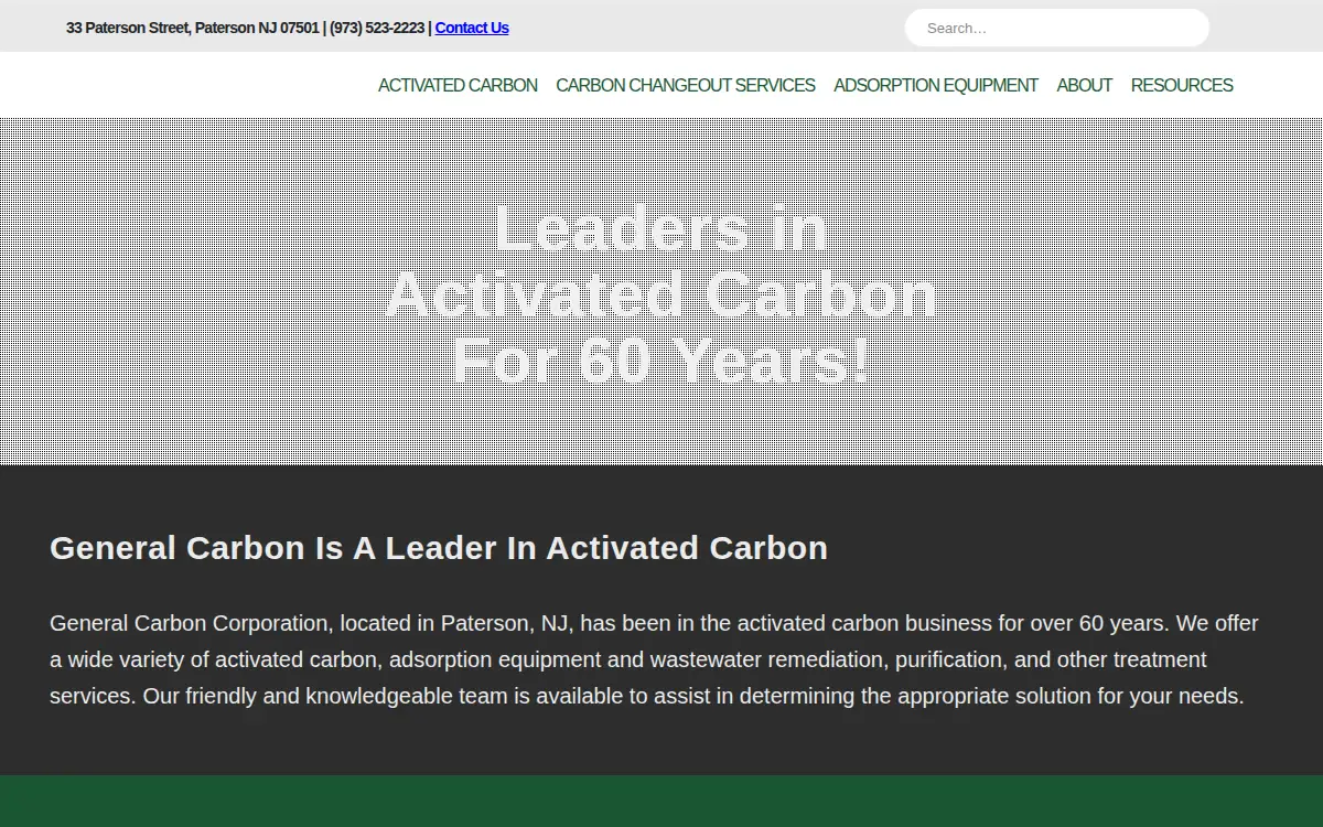 Homepage of General Carbon CORP