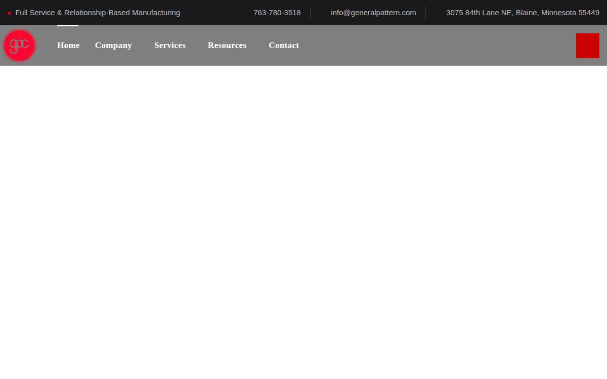 Homepage of General Pattern CO INC