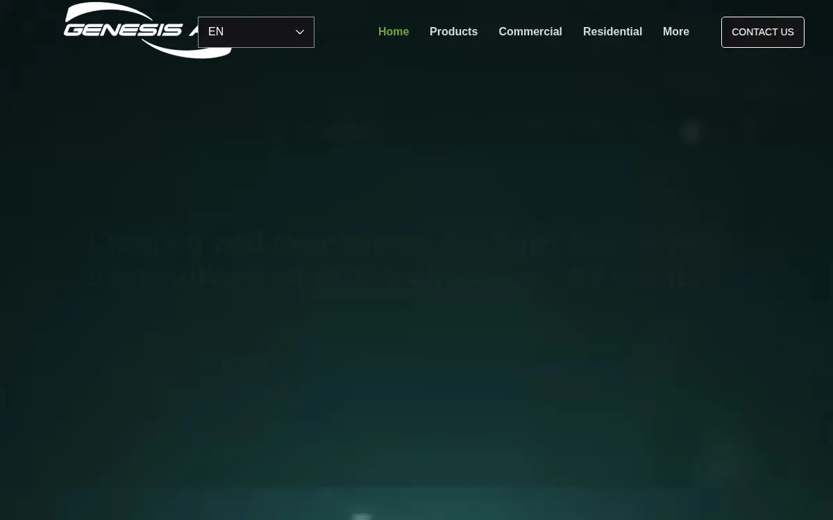 Homepage of Genesis Air INC