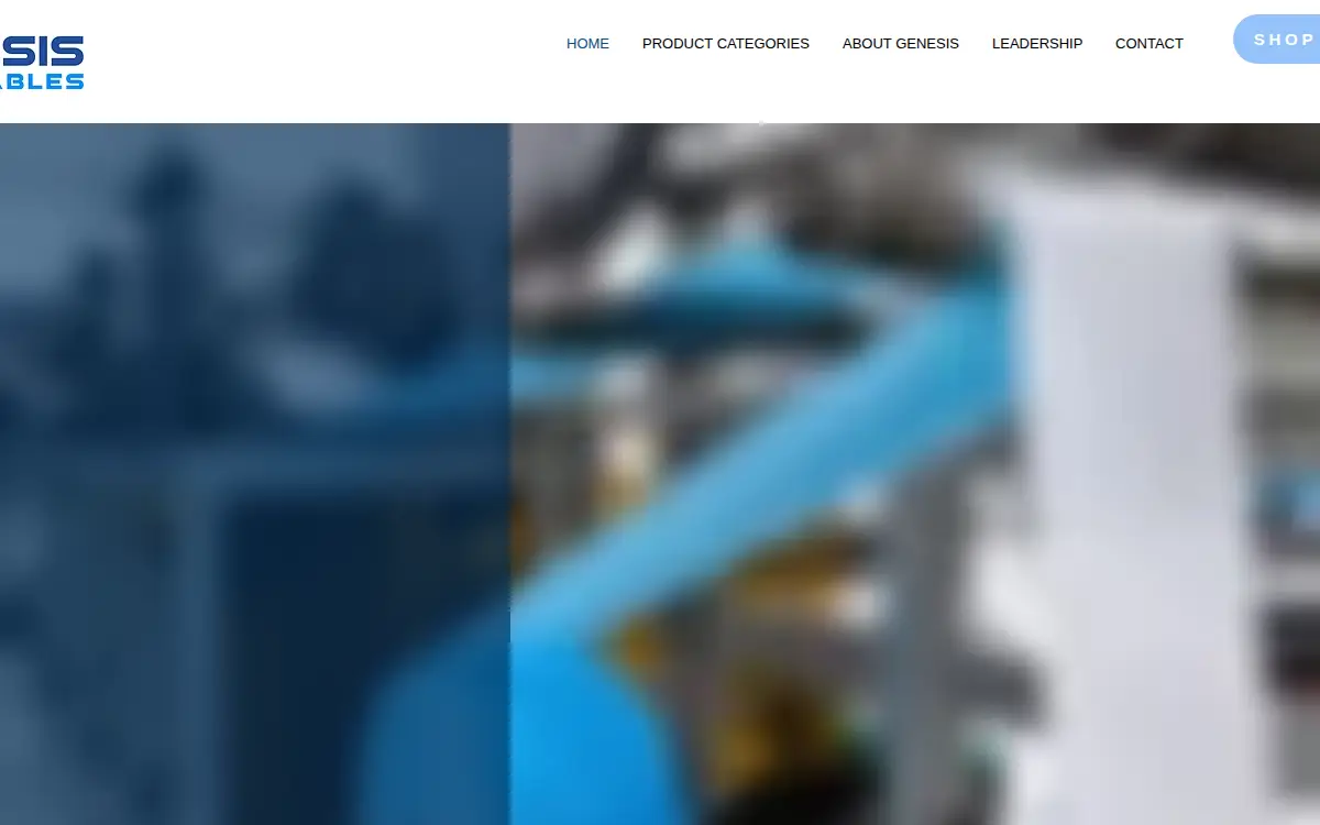 Homepage of Genesis Disposables, LLC