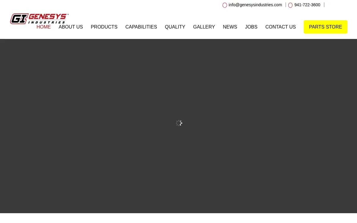 Homepage of Genesys Industries INC