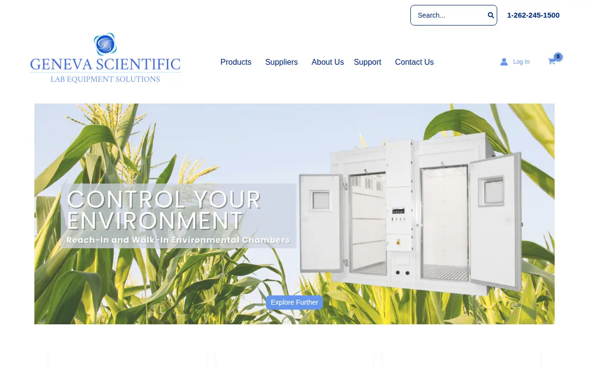 Homepage of Geneva Scientific, LLC