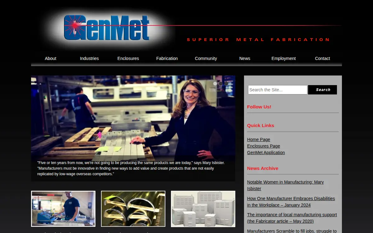 Homepage of Genmet CORP.