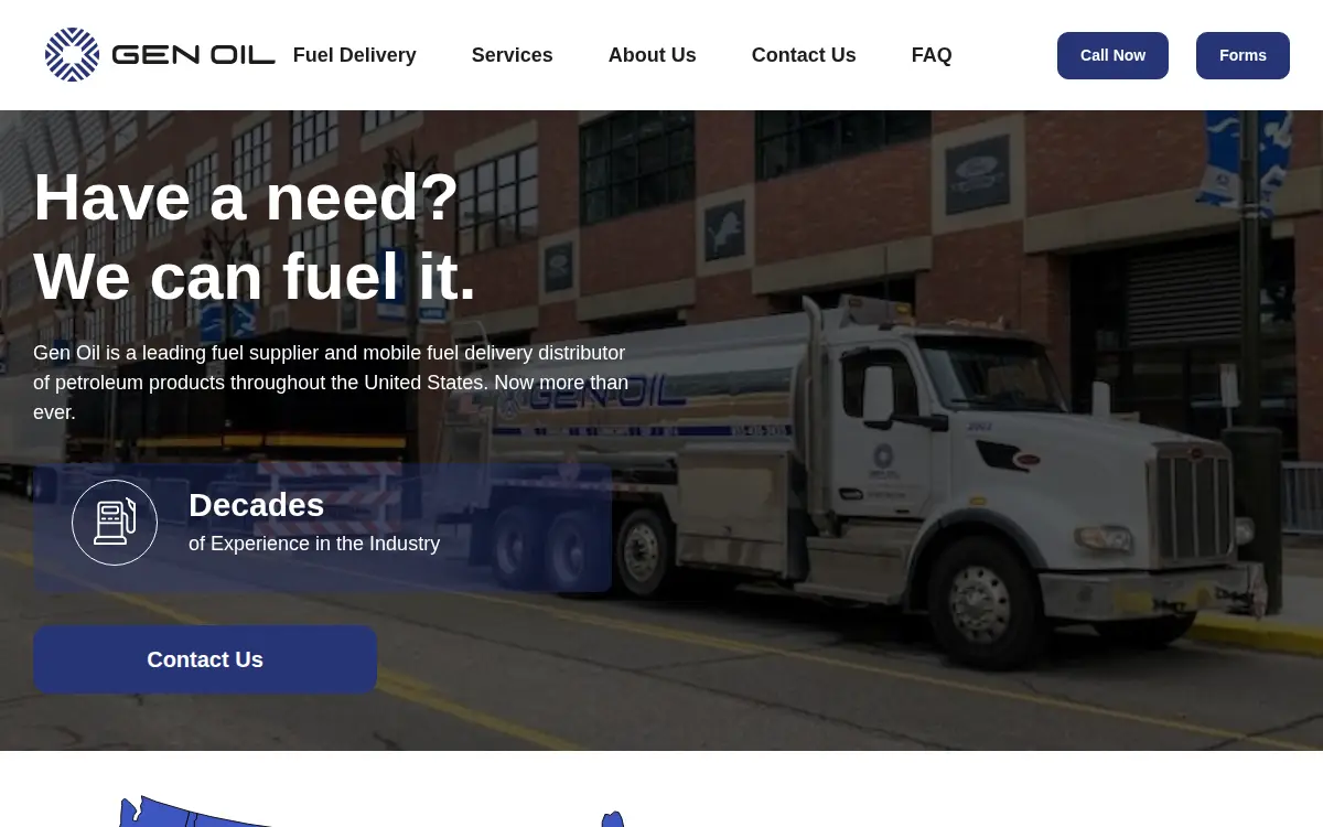 Homepage of Gen Energy, LLC