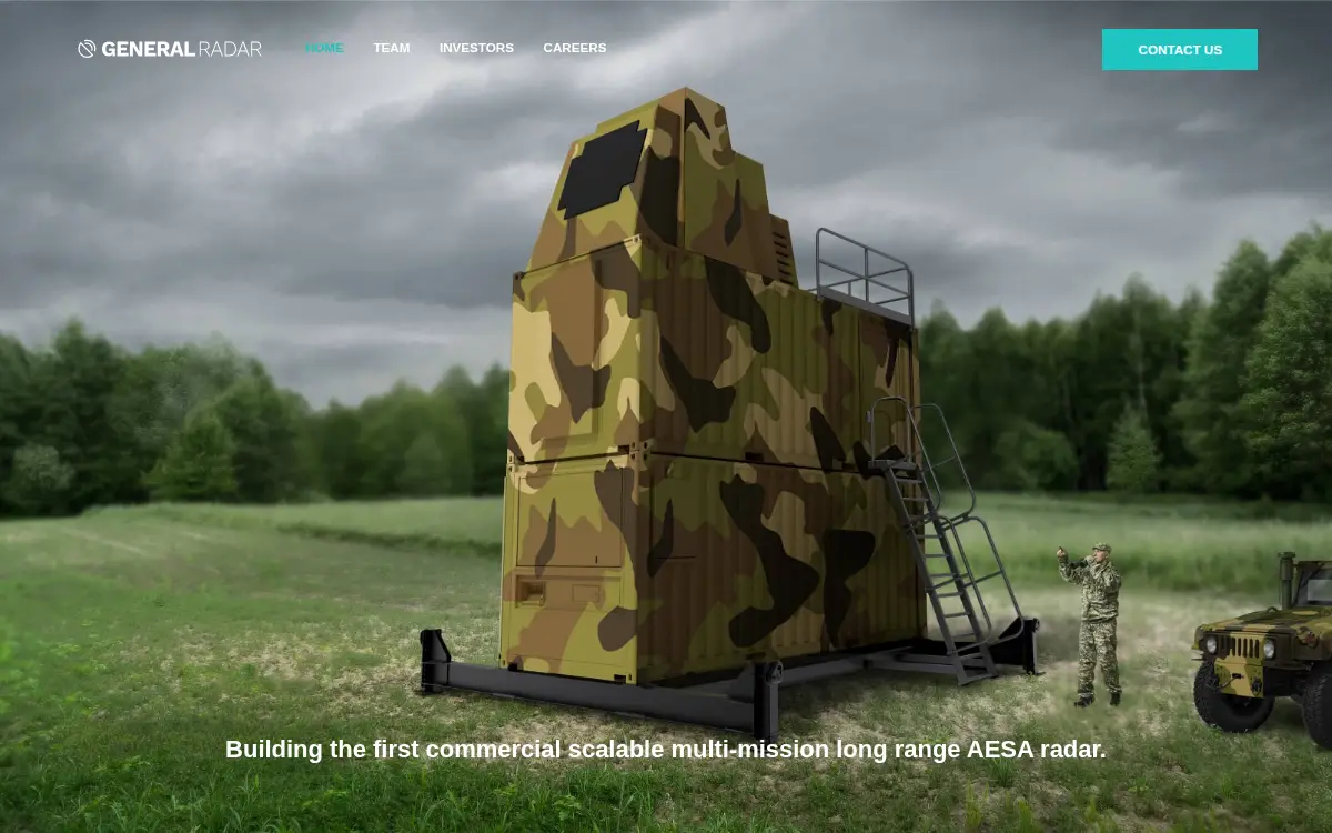 Homepage of General Radar CORP