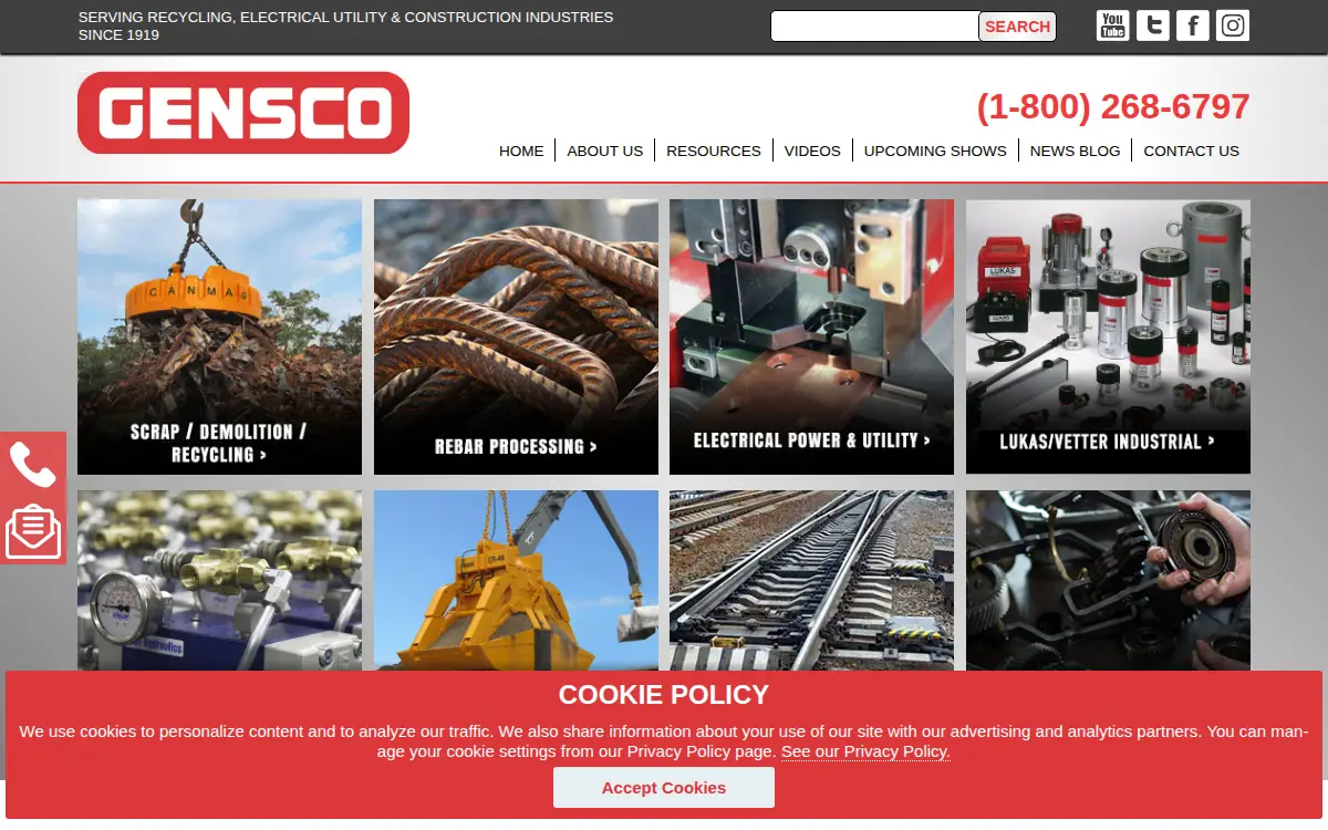 Homepage of Gensco America INC