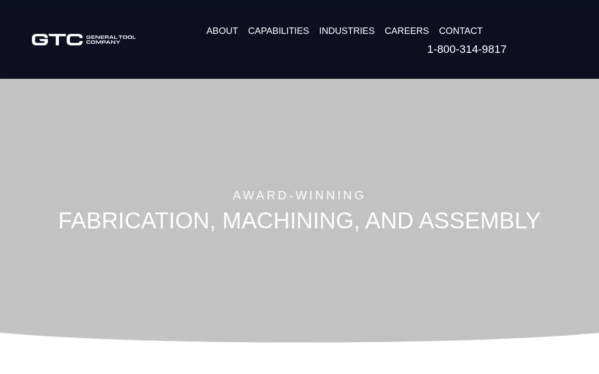 Homepage of General Tool Company