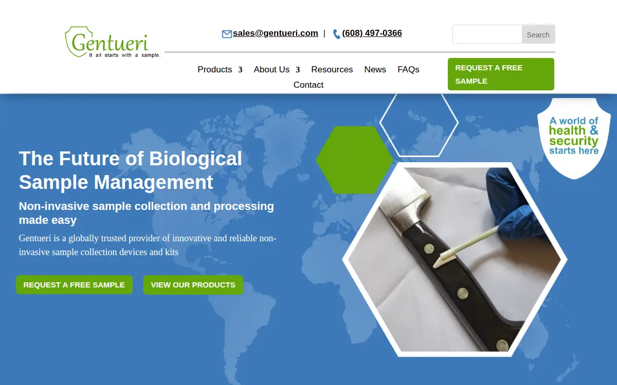 Homepage of Gentueri INC
