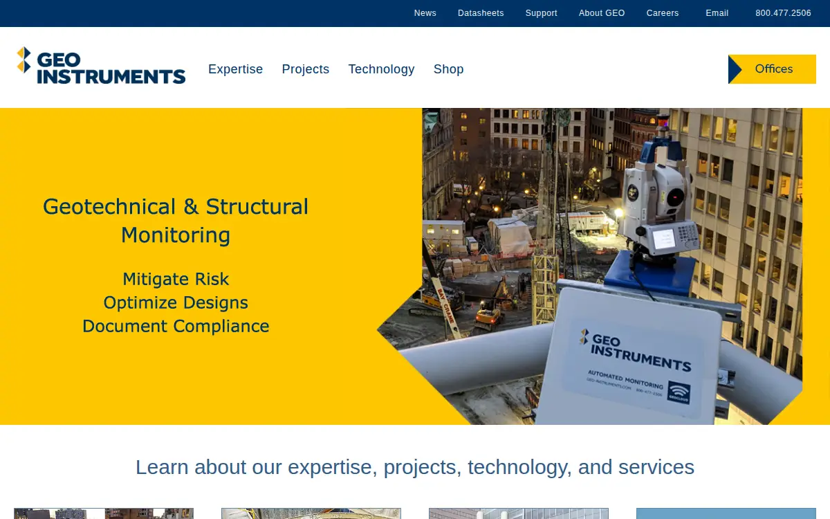 Homepage of Geo-instruments, INC.
