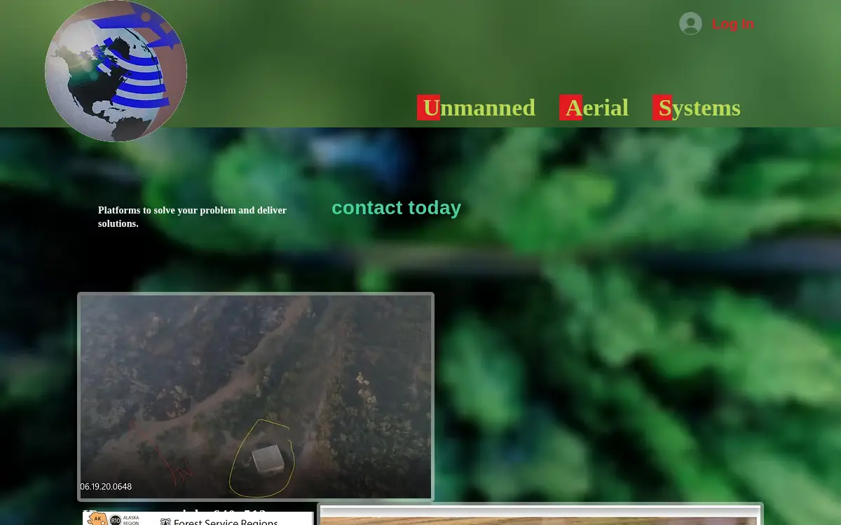 Homepage of Geo-vision Air Services LLC