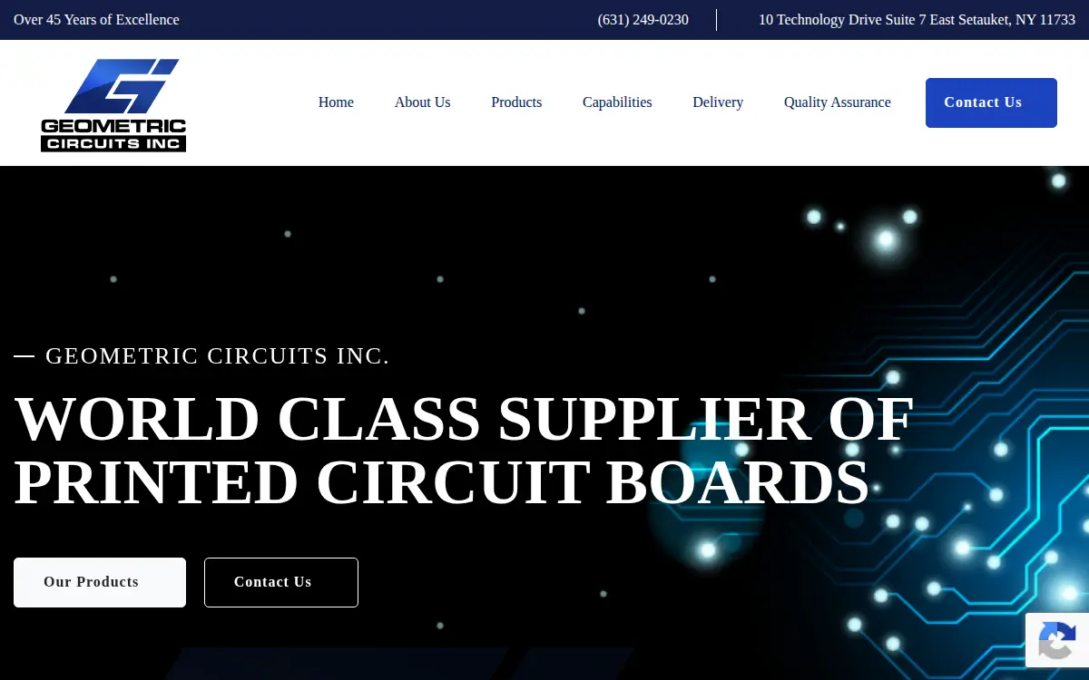 Homepage of Geometric Circuits INC