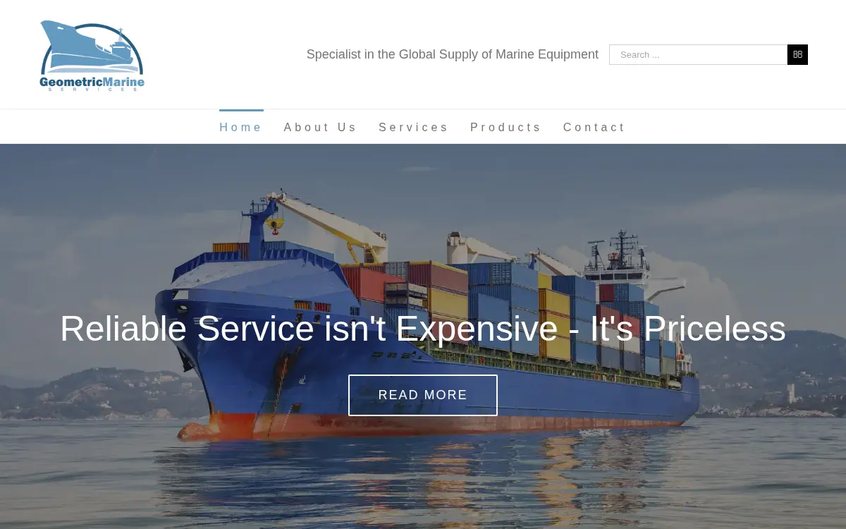Homepage of Geometric Marine Services, INC.