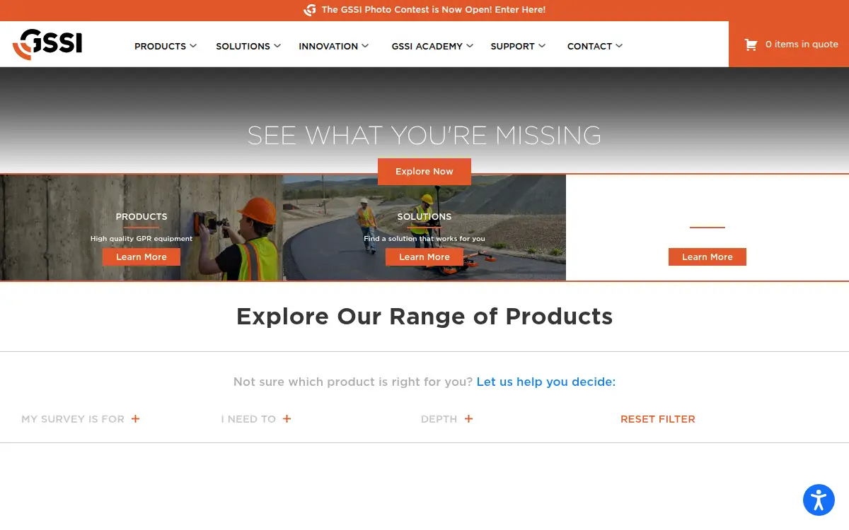 Homepage of Geophysical Survey Systems INC