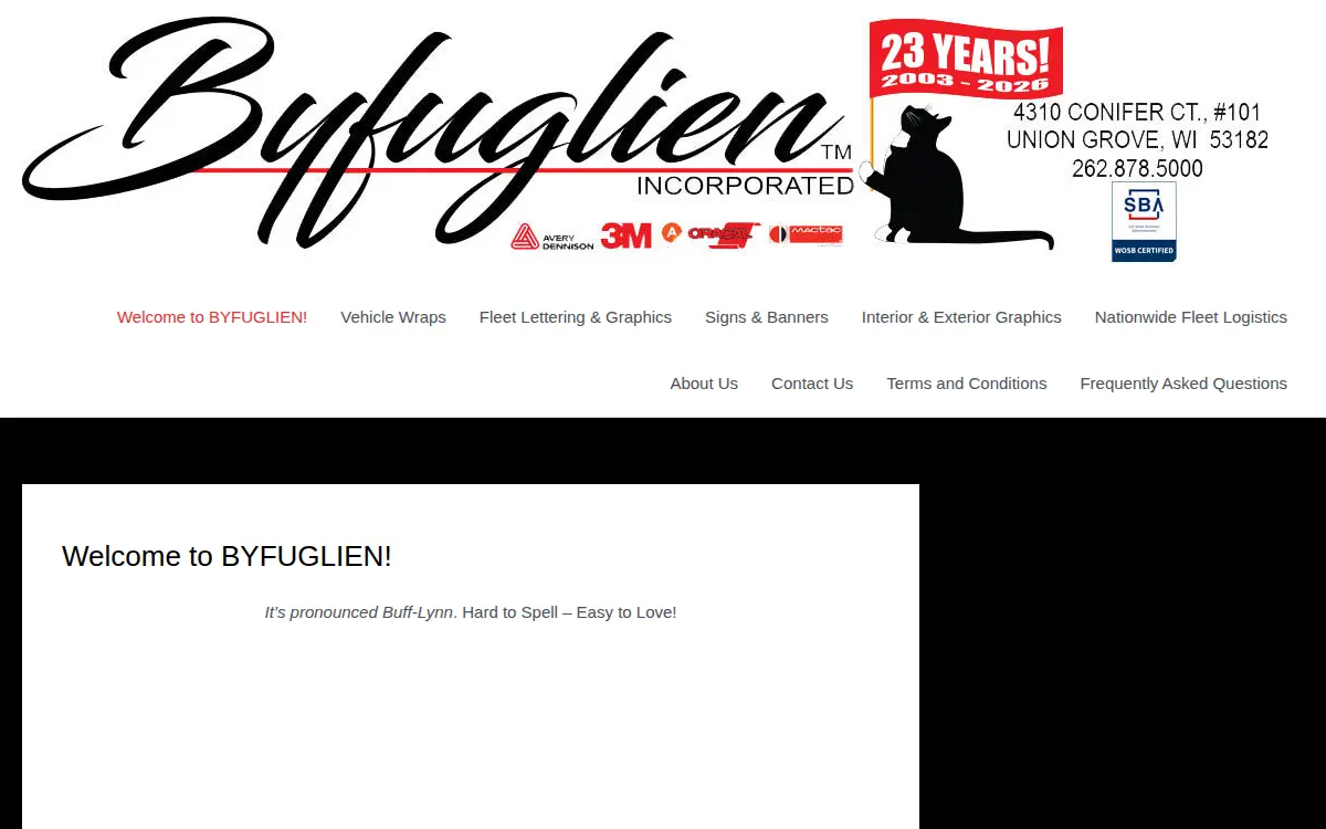 Homepage of Byfuglien INC