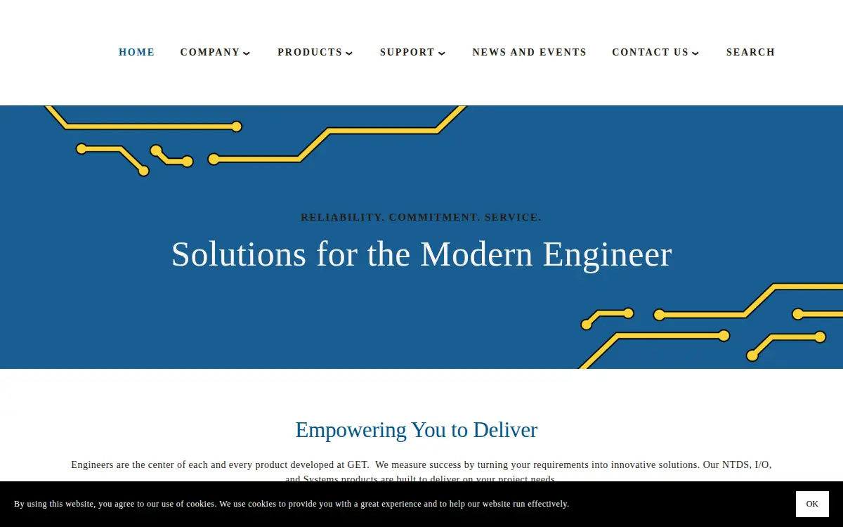 Homepage of Get Engineering CORP.