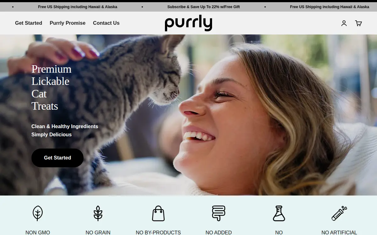 Homepage of Purrly INC