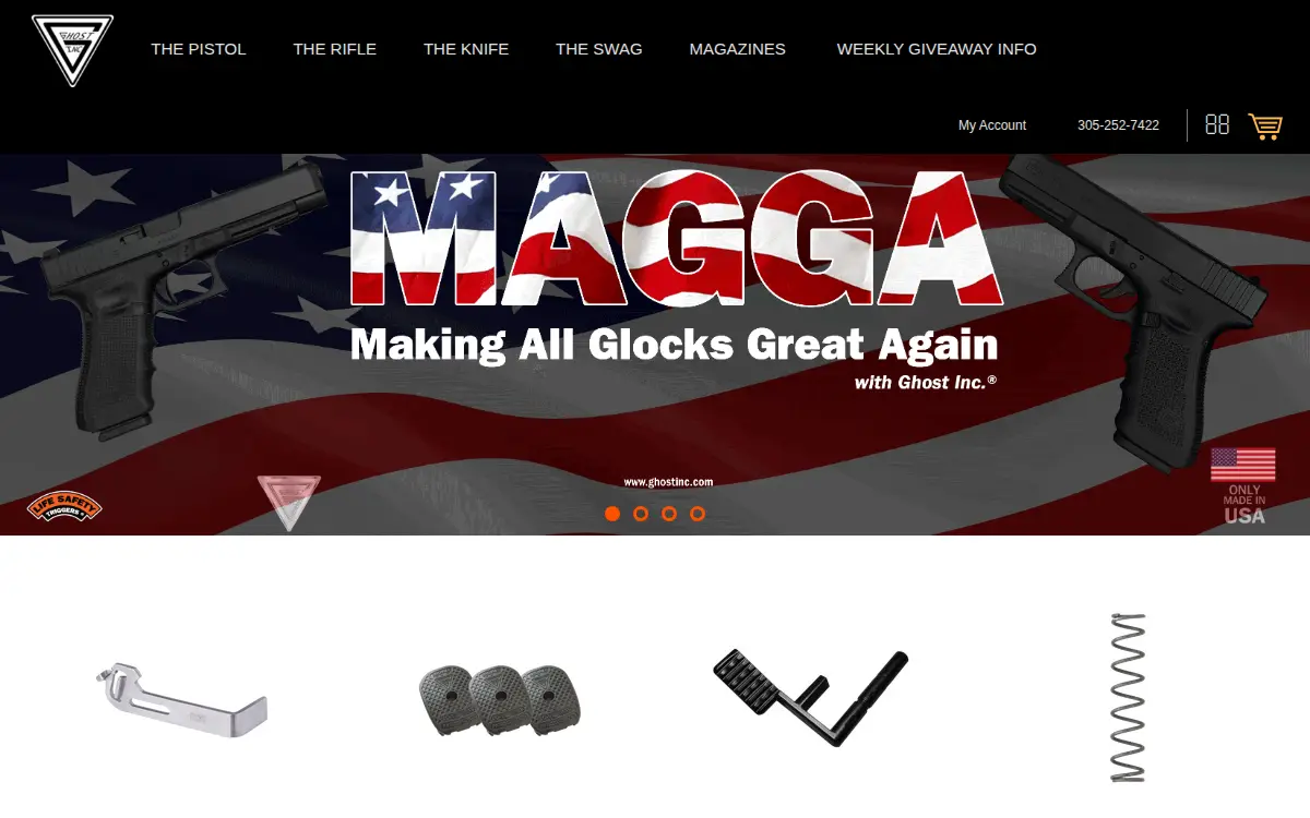 Homepage of Ghost INC