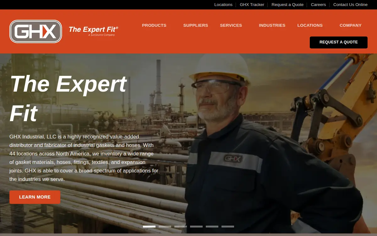 Homepage of Ghx Industrial LLC