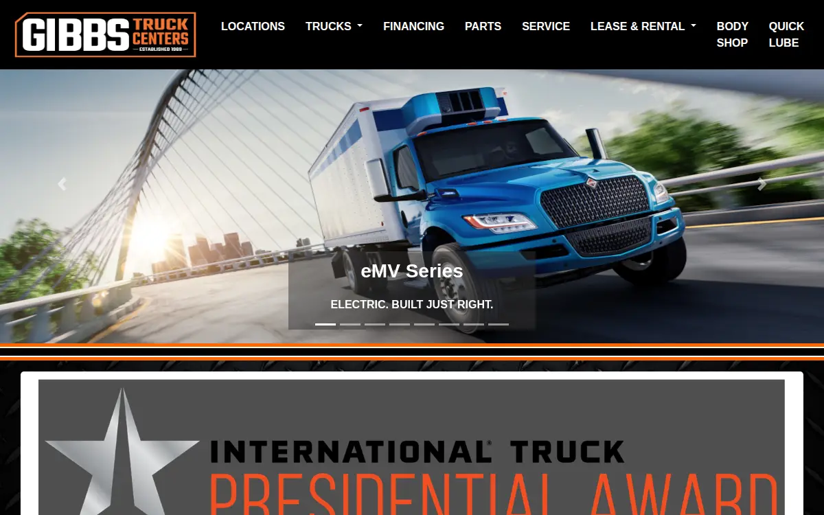 Homepage of Gibbs International, INC.