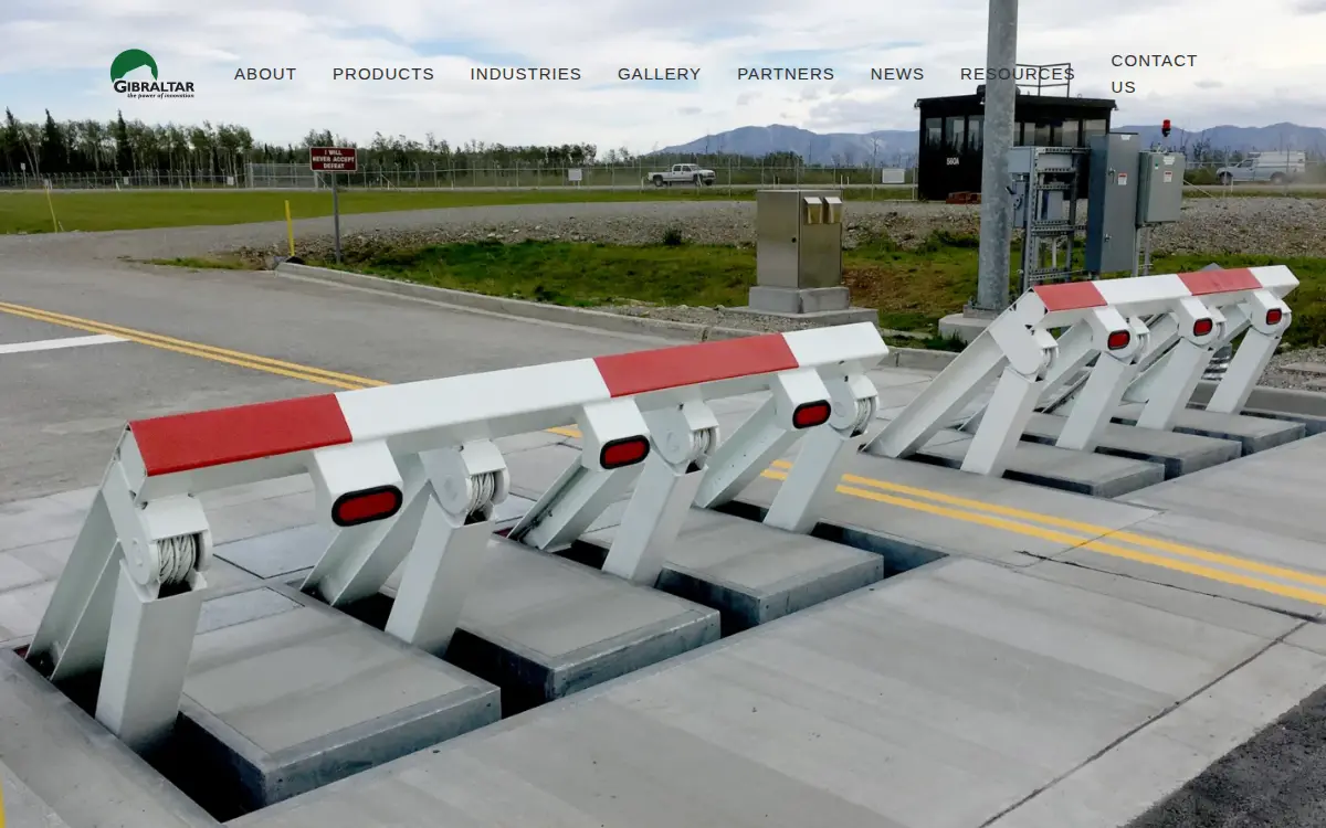 Homepage of Gibraltar Perimeter Security, LP