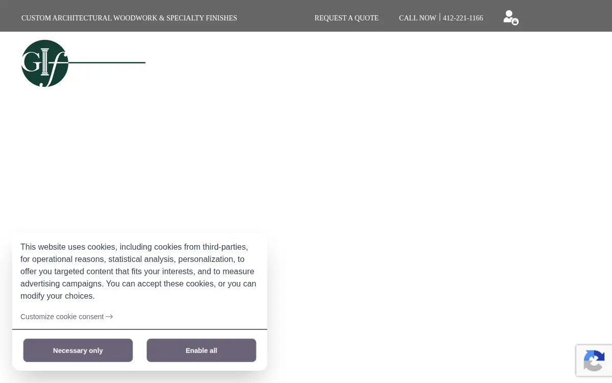 Homepage of Giffin Interior & Fixture, INC