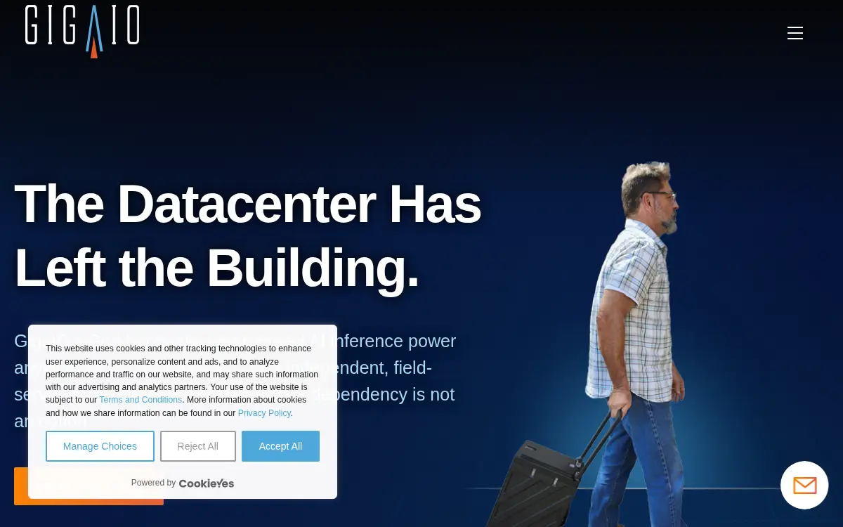 Homepage of Gigaio Networks INC